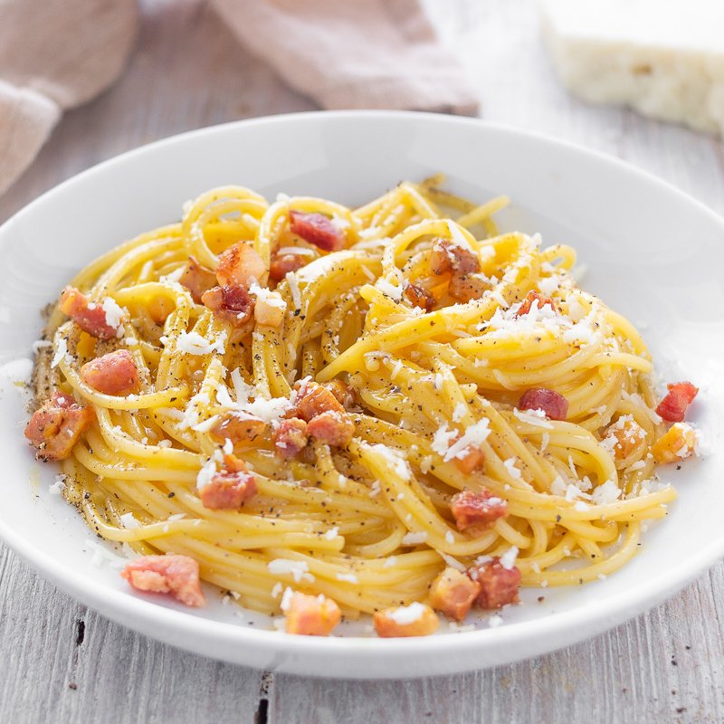 Tagliatelles carbonara